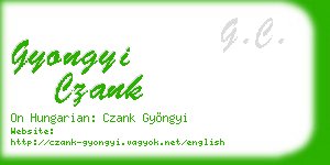 gyongyi czank business card