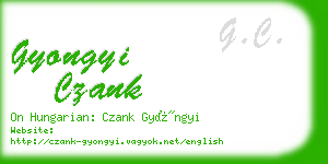 gyongyi czank business card